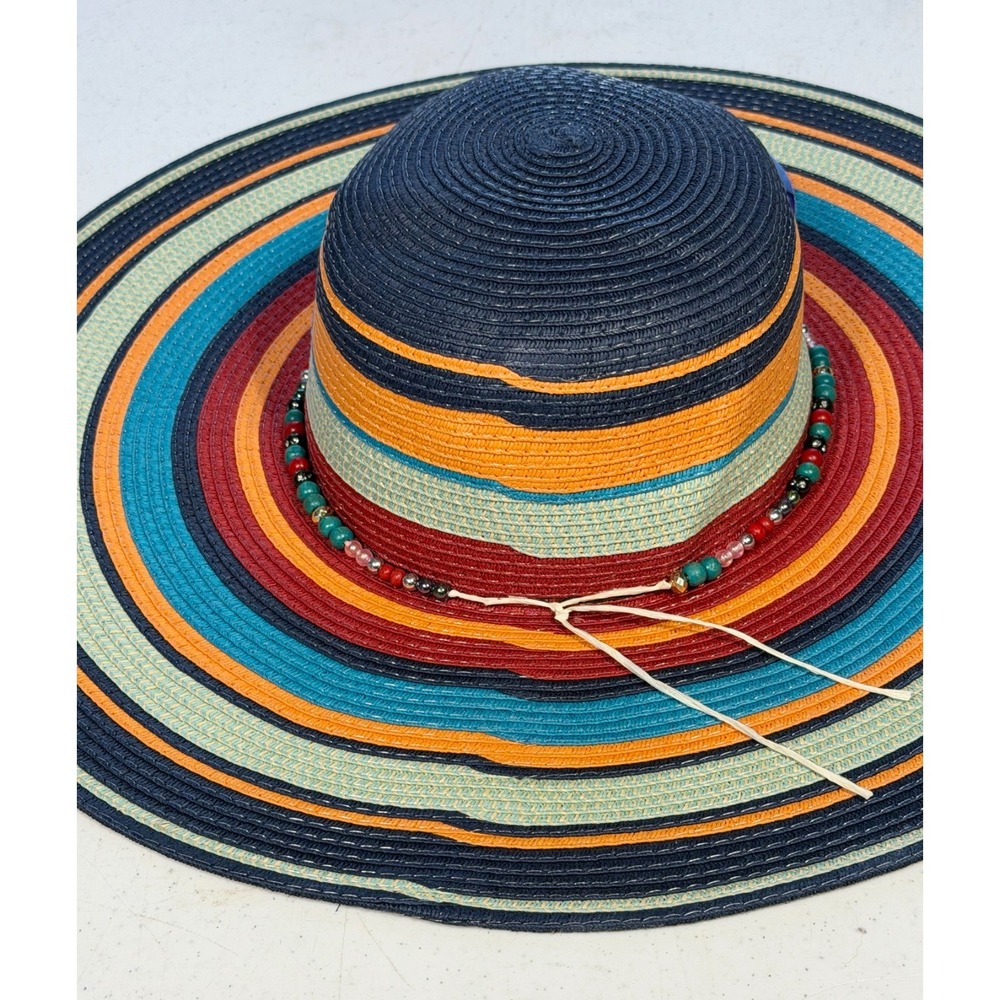 Sombrero Sun Hat Women's Colombiano Floppy Cruise Summer Boho Gypsy - Picture 3 of 8